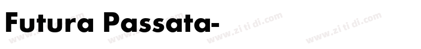 Futura Passata字体转换